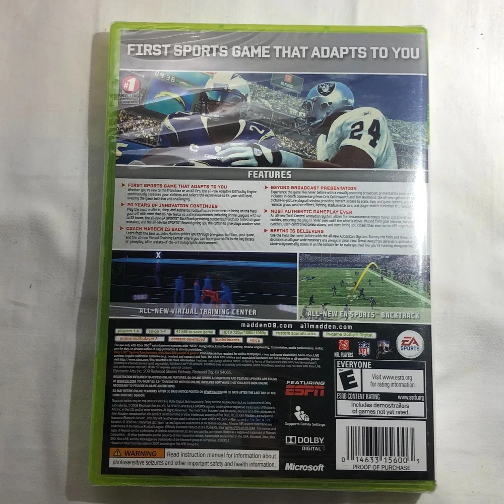 XBOX 360 EA SPORTS xbox 360